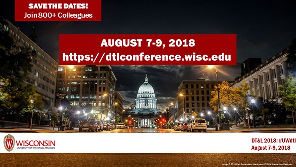 DTL Conference 2018, Madison, WI 