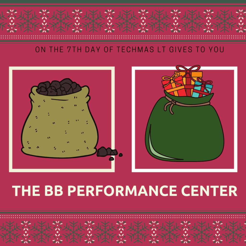 On the 7th day of Techmas, Learning Technologies gives to you The Blackboard Performance Center